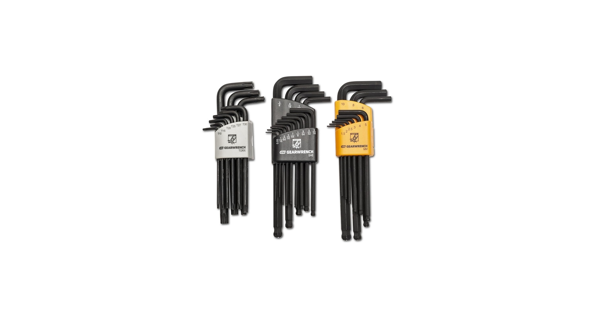 ウェア nomx 31 Piece Magnetic Long Ball End SAE/Metric/Torx® Hex Key Set